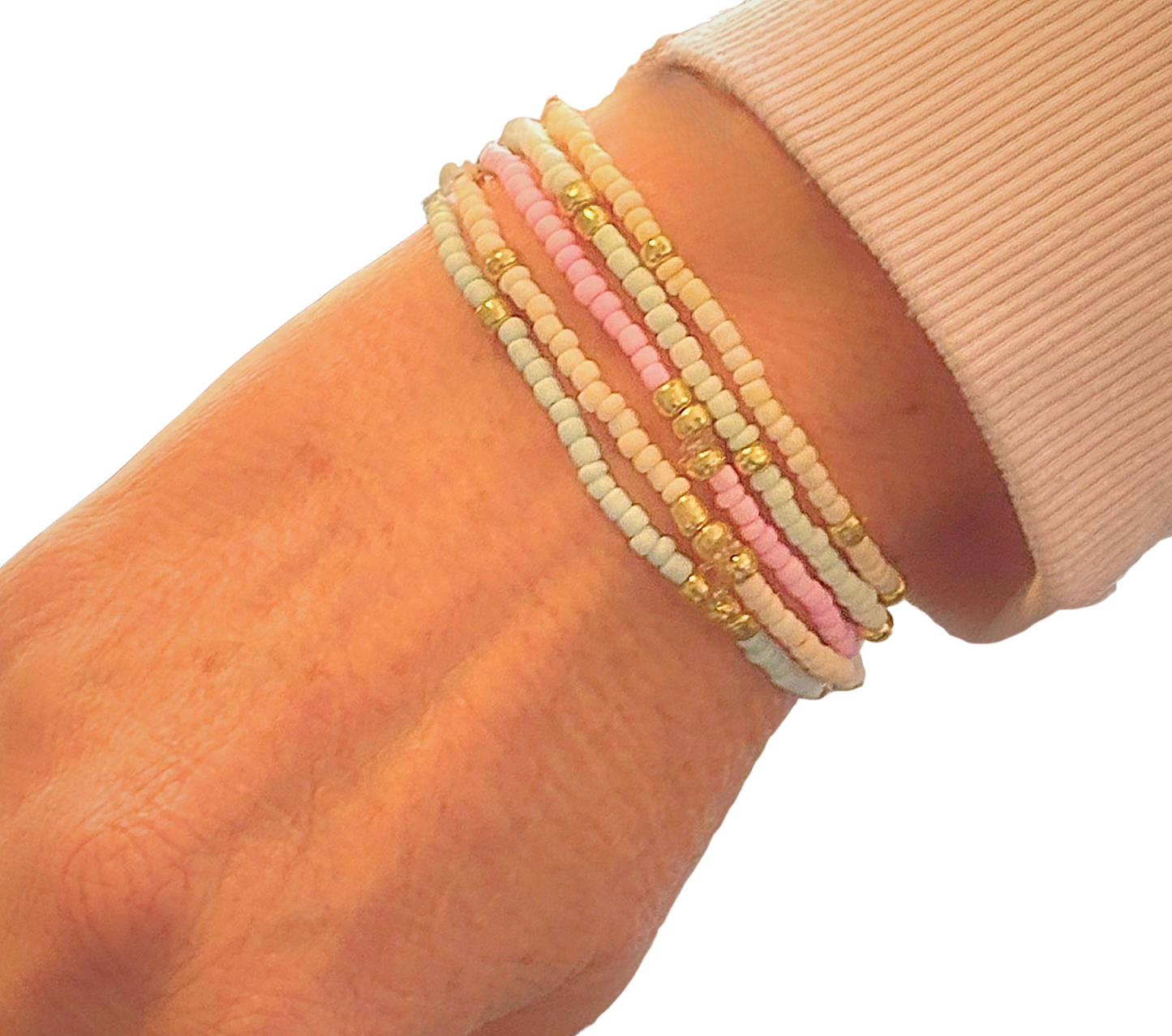 Coral Reef Dreams – hand made by bKind - Women's Beaded Bracelet Stack