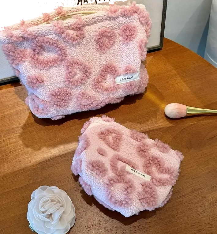 Luxe 3 - Set of 2 Plush Cosmetic/Toiletry Bags