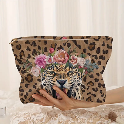 Luxe - Floral Panther Design Toiletry Bag