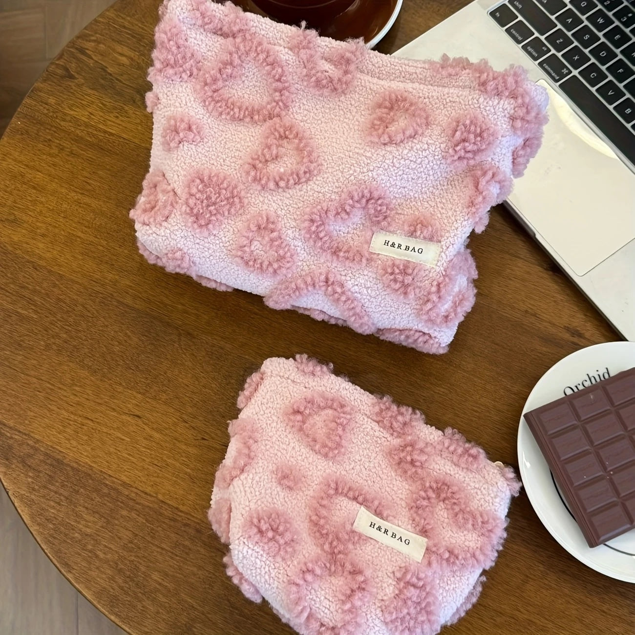 Luxe 3 - Set of 2 Plush Cosmetic/Toiletry Bags