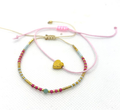 Dainty in the day and night! Pink and Golden Delight!