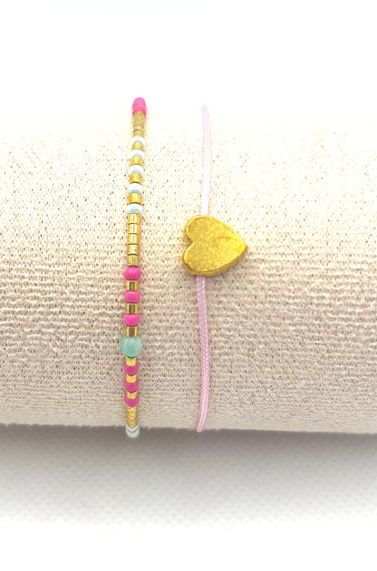 Dainty in the day and night! Pink and Golden Delight!