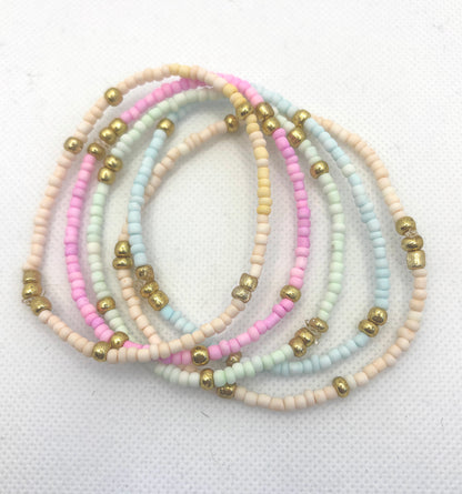 Coral Reef Dreams – hand made by bKind - Women's Beaded Bracelet Stack